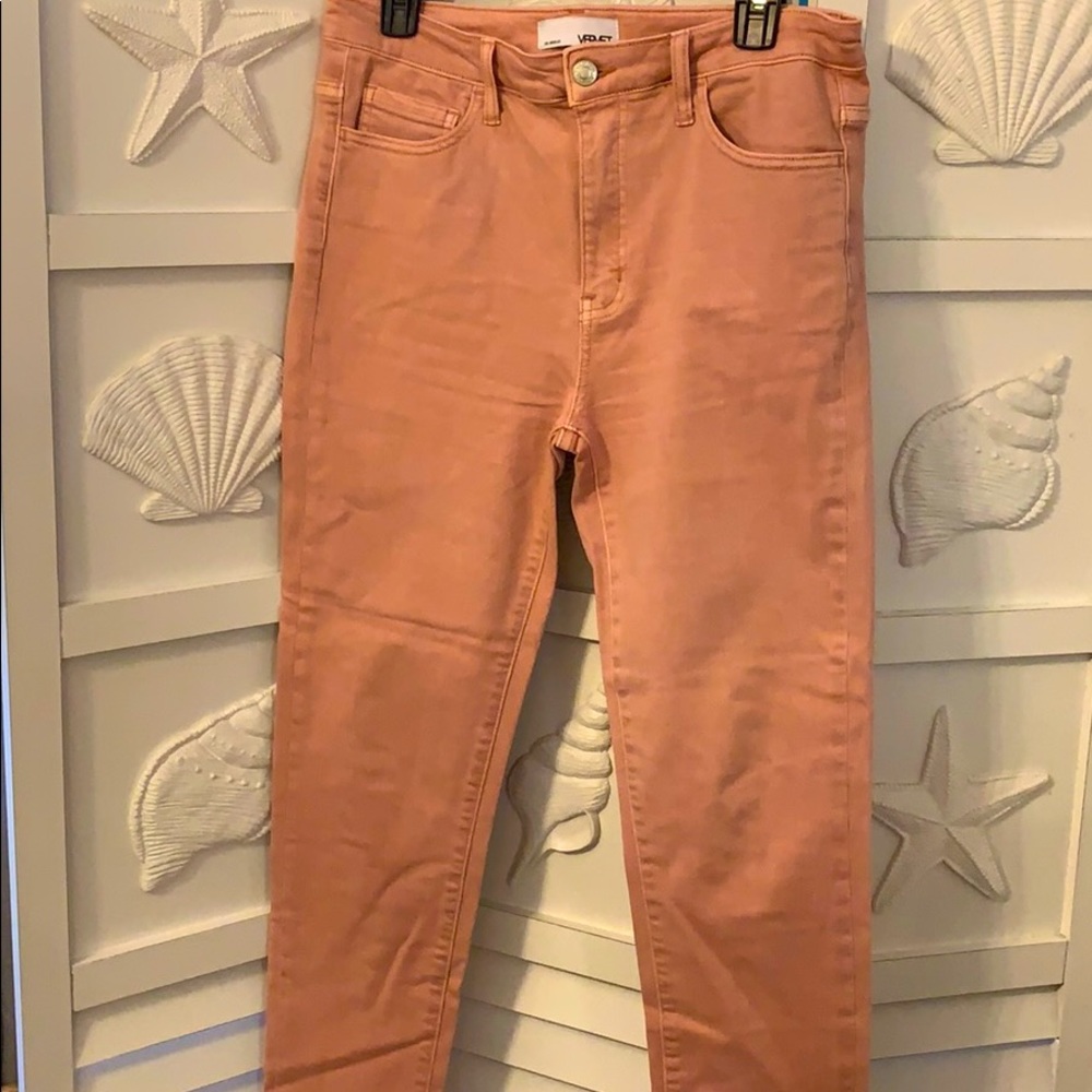Light pink Los Angeles Vervet pants.